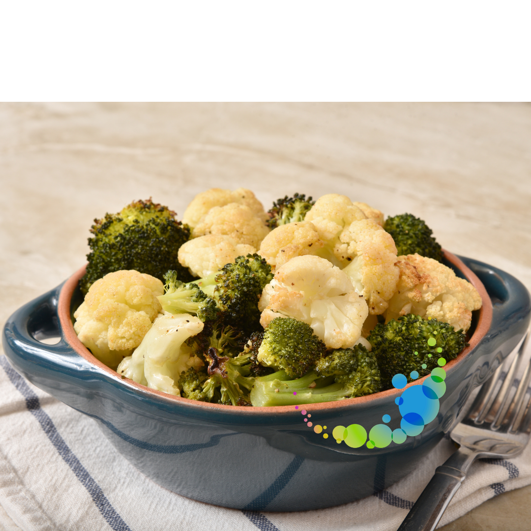 ROASTED BROCCOLI + CAULIFLOWER