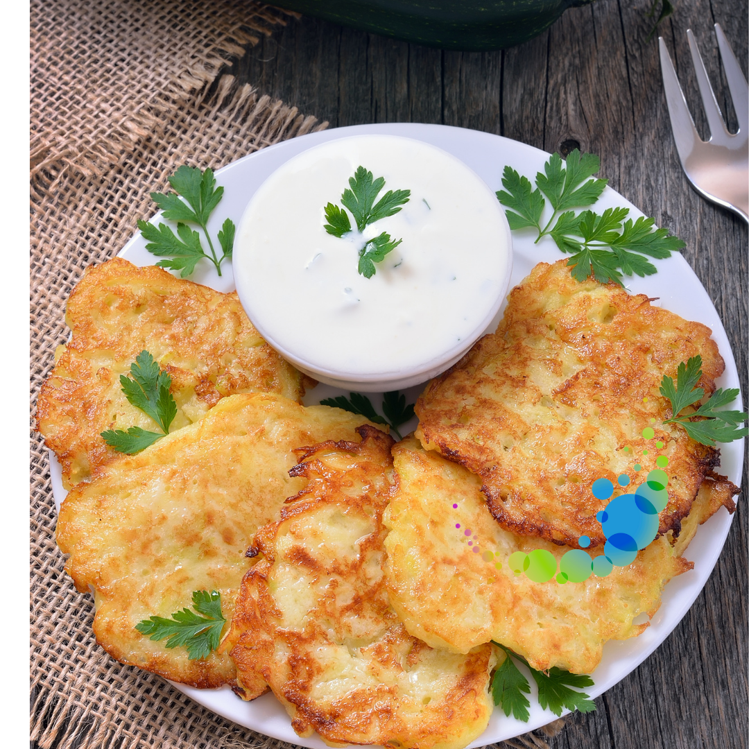 SWEET POTATO ZUCCHINI FRITTERS