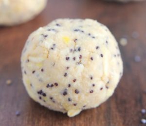 lemon poppy seed protein bites